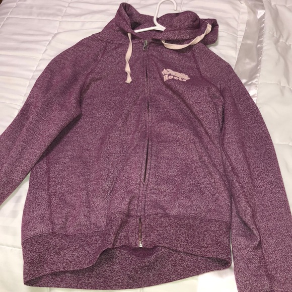 roots purple hoodie